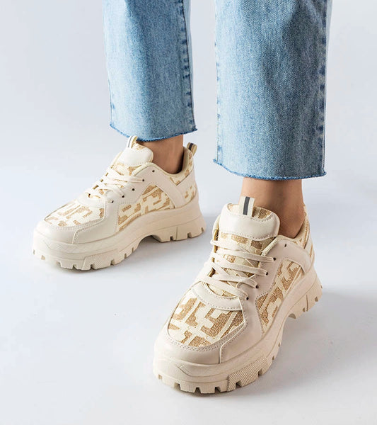 2-Béžové pevné tenisky Brunswick-2