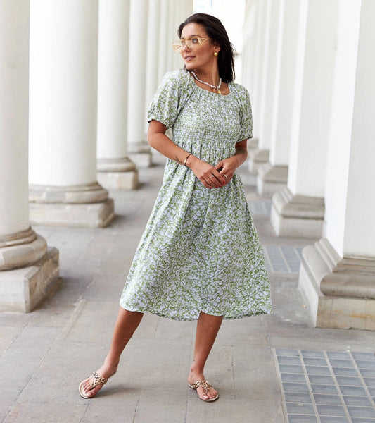 1-Zelené květinové šaty Edoardo-1