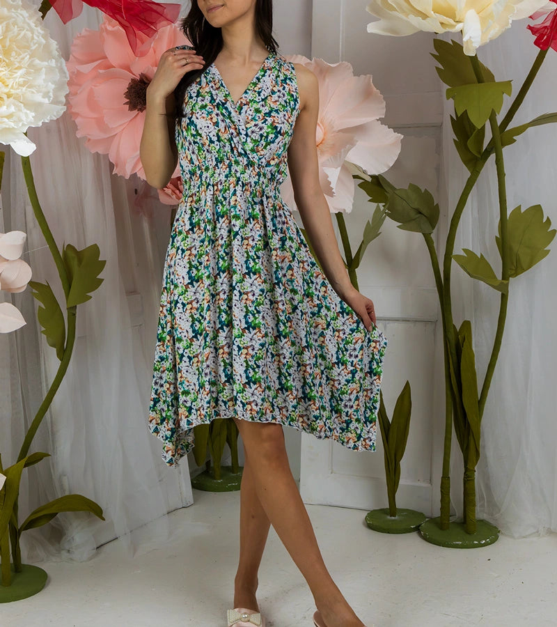 2-Zelené květinové šaty Savoia-2