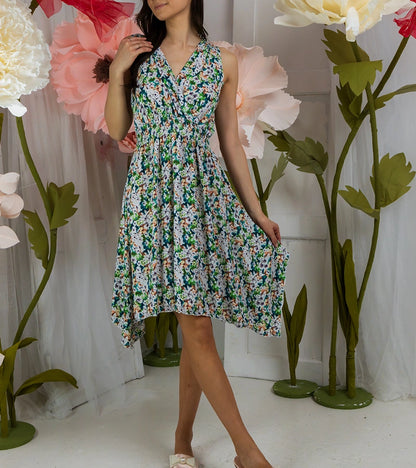 2-Zelené květinové šaty Savoia-2