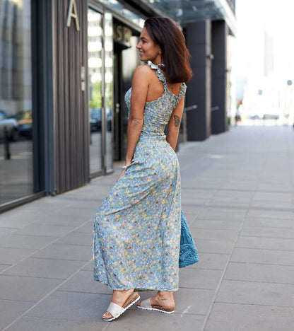 2-Zelený set s topem a sukní Febo-2