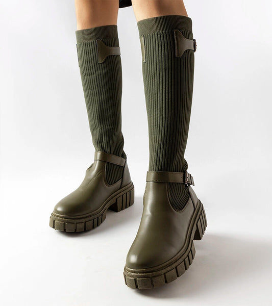 1-Zelené boty se strečovým svrškem Courcelle-1