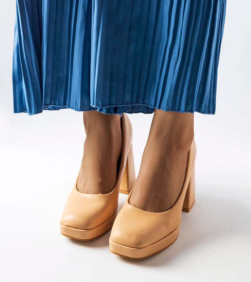 2-Béžové lodičky Mailly na vysokém jehlovém podpatku-2