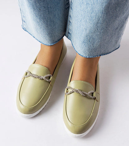 2-Zelené mokasíny se zirkony Paola-2