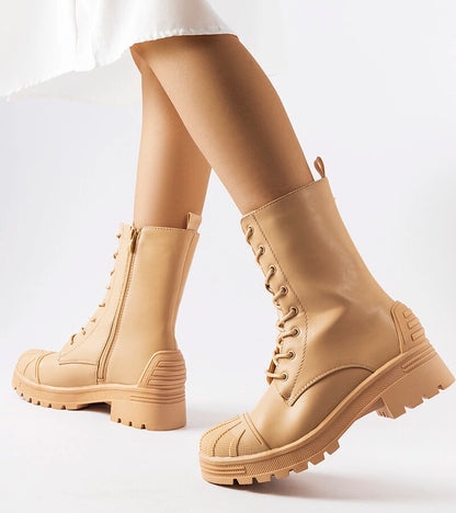 3-Béžové tašky na silnější podrážce od Manara-3