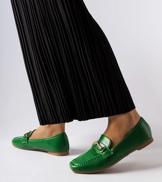 2-Zelené dekorativní mokasíny Docherty-2