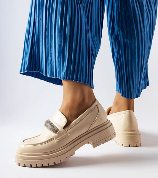 1-Bežové mokasíny s kubíky Hartford-1