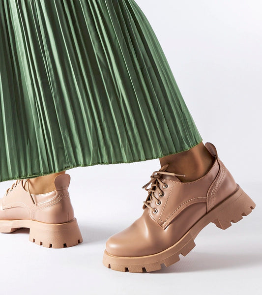 2-Bežové polobotky s matným povrchem Charleston-2