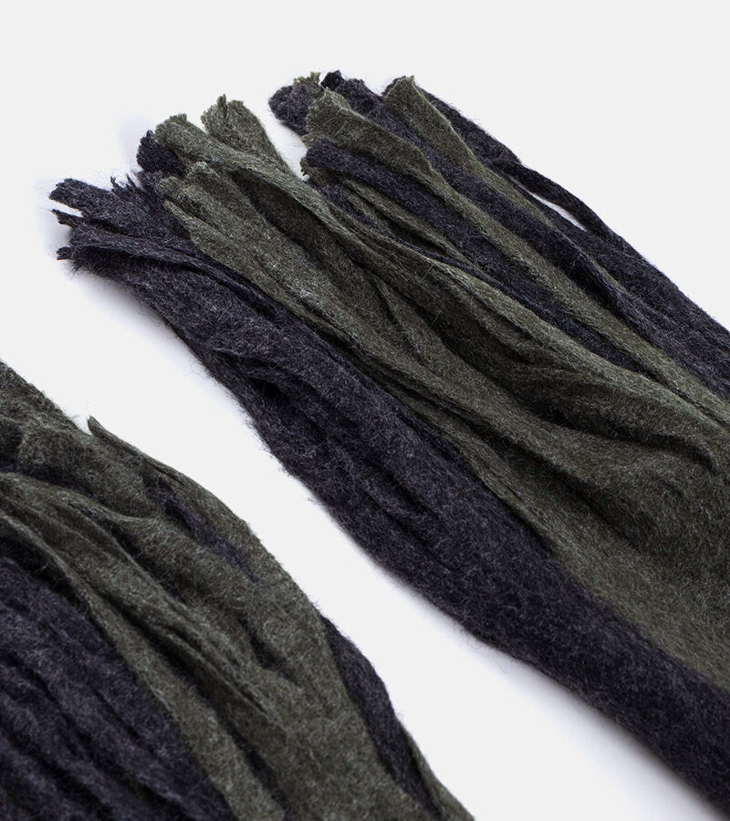 1-Zeleno-šedý šátek s třásněmi Lana-1