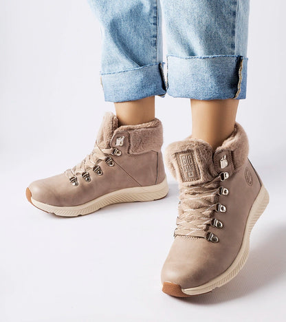 1-Beige zateplené trapery Big Star MM274487-1