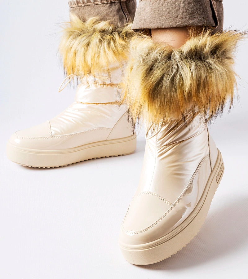 2-Beige zateplené sněhule MM274380-2