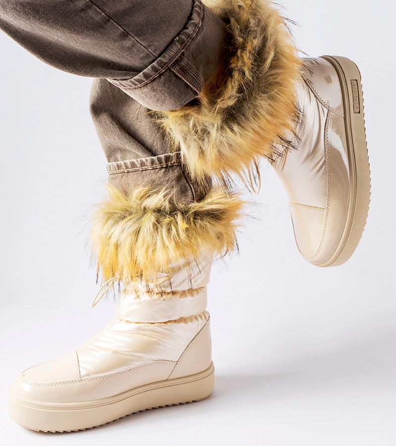 3-Beige zateplené sněhule MM274380-3