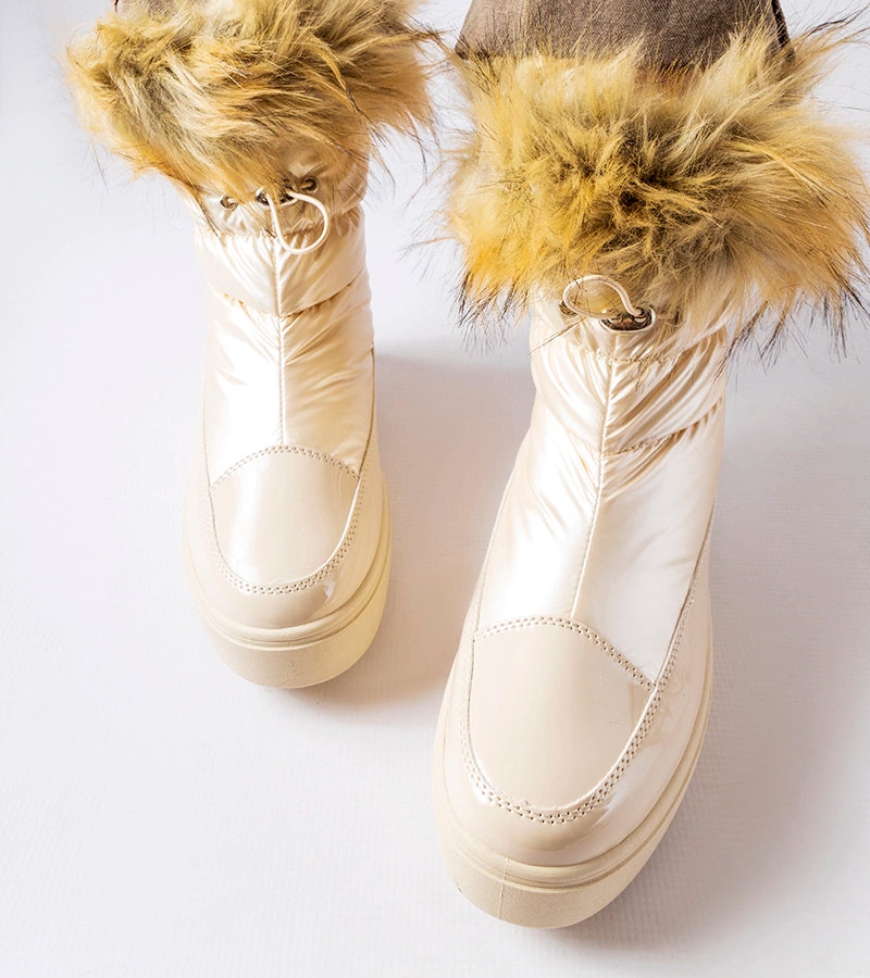 4-Beige zateplené sněhule MM274380-4