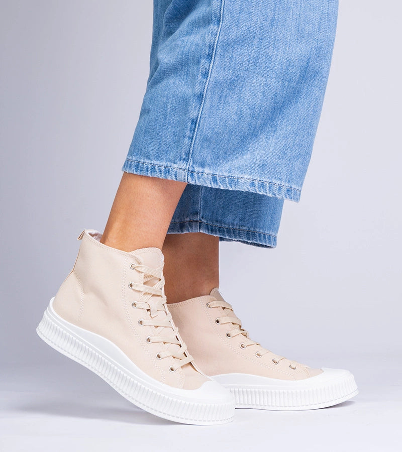 3-Béžové tenisky na platformě Guerrino-3