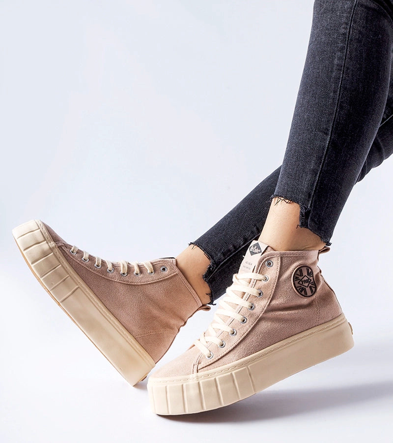 1-Beige tenisky Lee Cooper LCJ-22-31-1434L-1