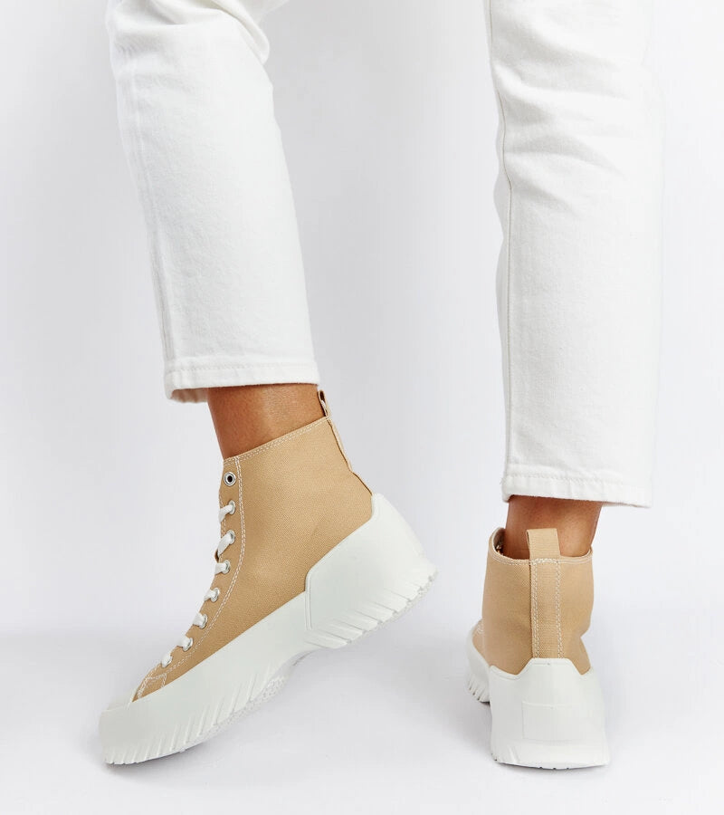 4-Bežové kotníkové tenisky Ronchis-4