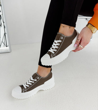 4-Zelené tenisky na platformě Monteleone-4