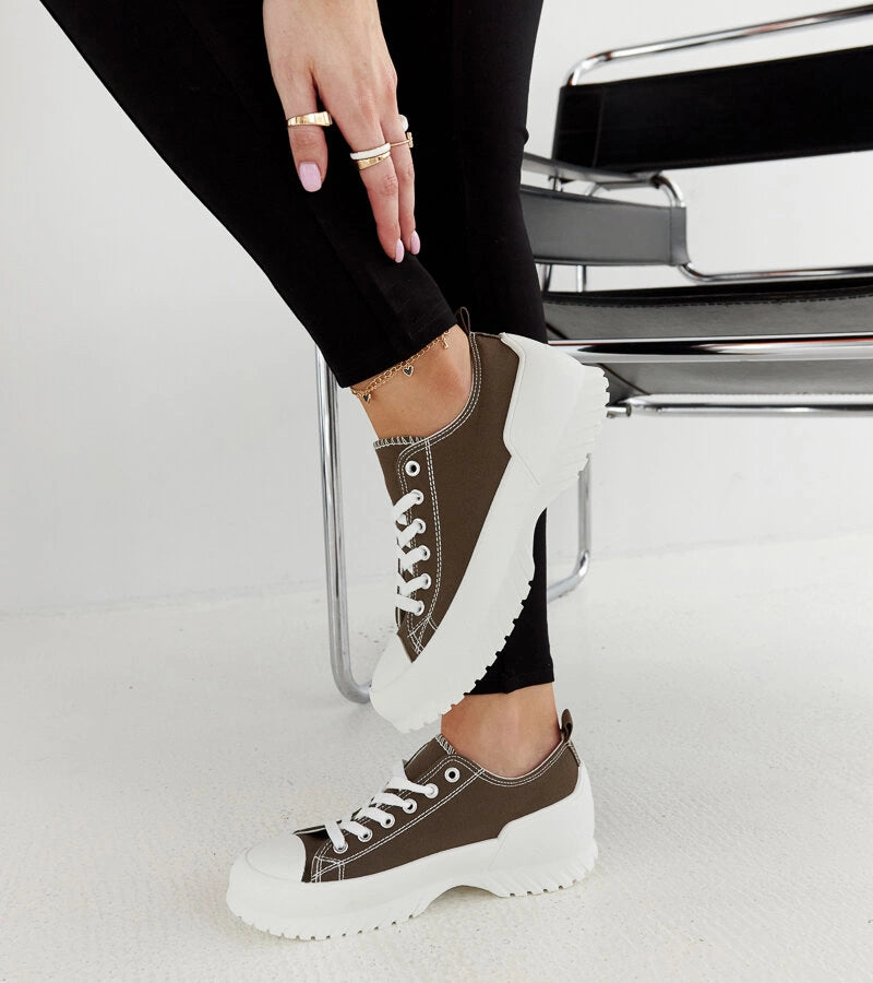 6-Zelené tenisky na platformě Monteleone-6