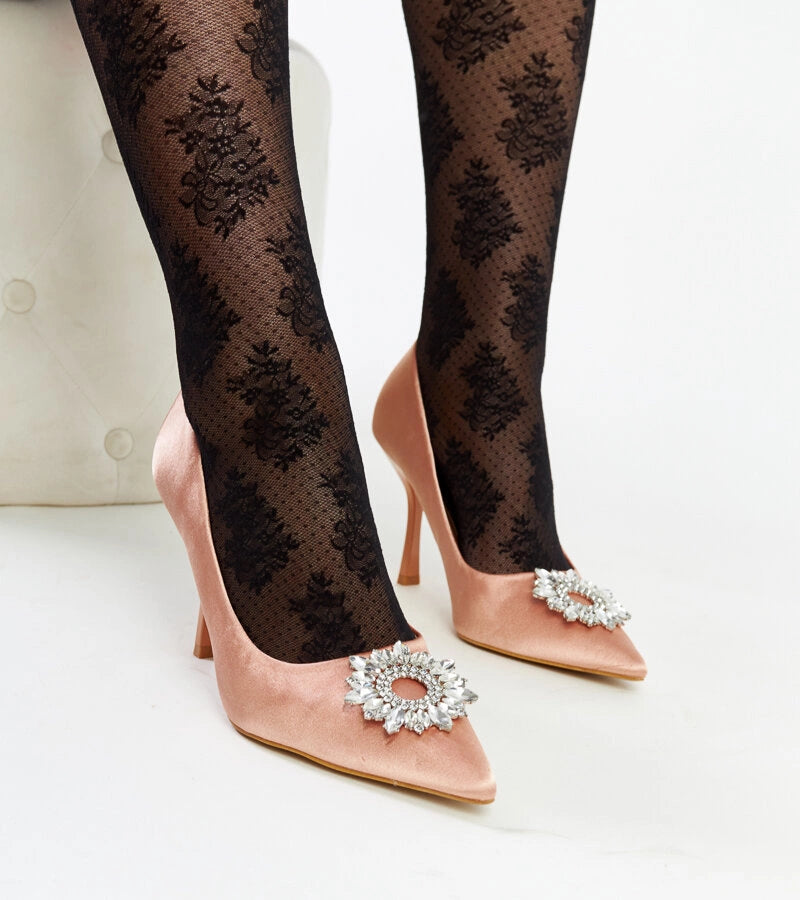 3-Bežové podpatky s hedvábným dokončením a zirkony Clemente-3