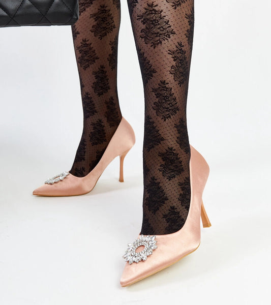 1-Bežové podpatky s hedvábným dokončením a zirkony Clemente-1