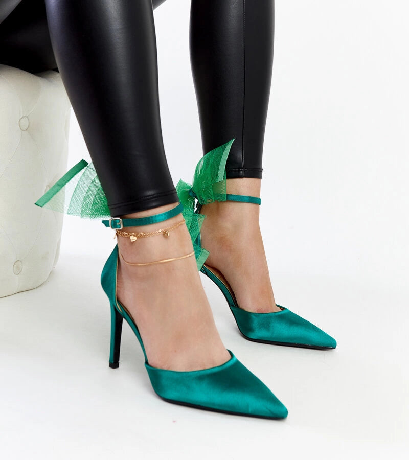 1-Zelené podpatky s mašlí od Ilaysa-1