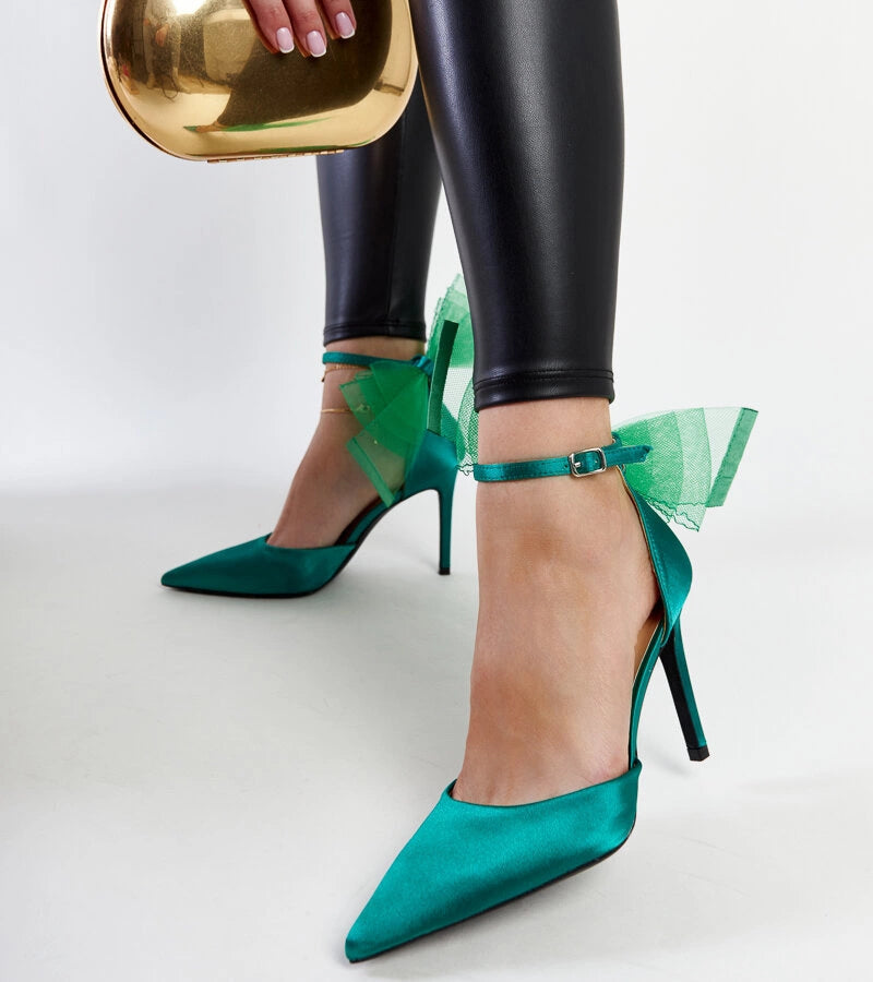 3-Zelené podpatky s mašlí od Ilaysa-3