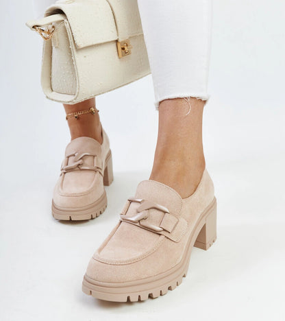 4-Bežové polobotky s koženou vložkou Vinceza-4