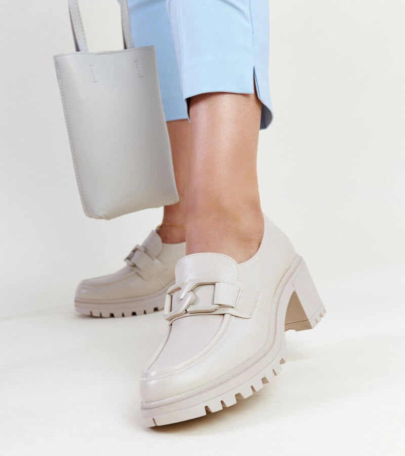 3-Bežové polobotky s koženou vložkou Vinceza-3