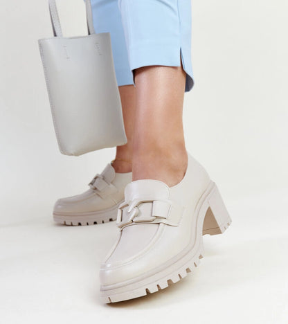 3-Bežové polobotky s koženou vložkou Vinceza-3