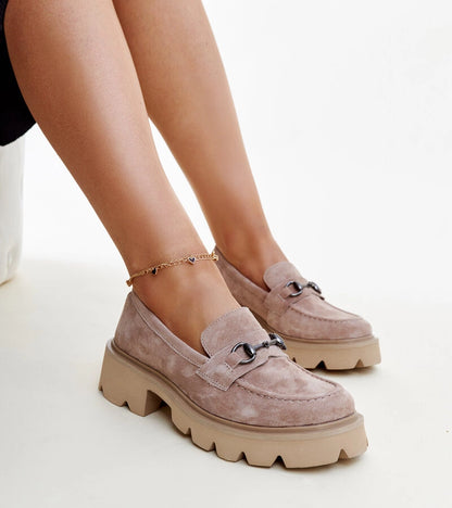 1-Béžové kůžové mokasíny Vinceza-1