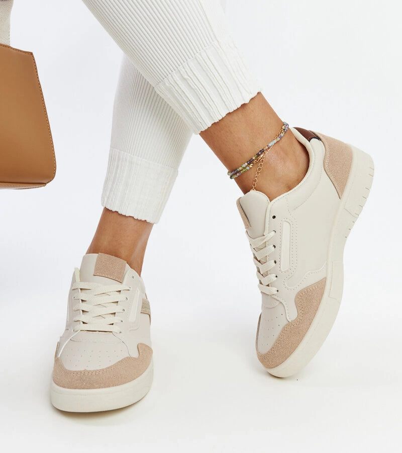 3-Bežové tenisky s třpytkami Juwan-3