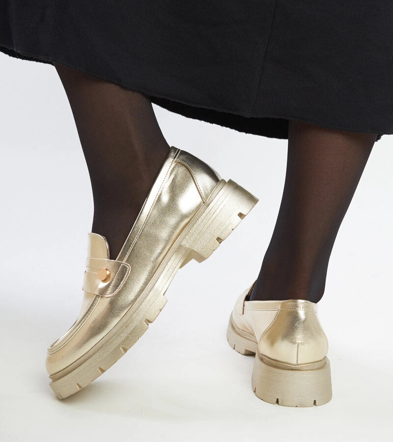 6-Zlaté mokasíny z eko kůže Mladenka-6