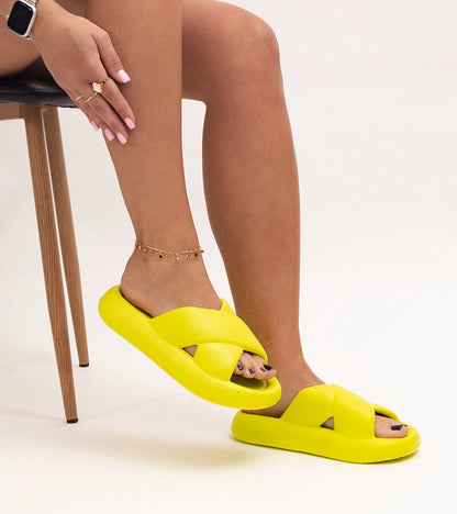 3-Zelené pěnové pantofle Manua-3