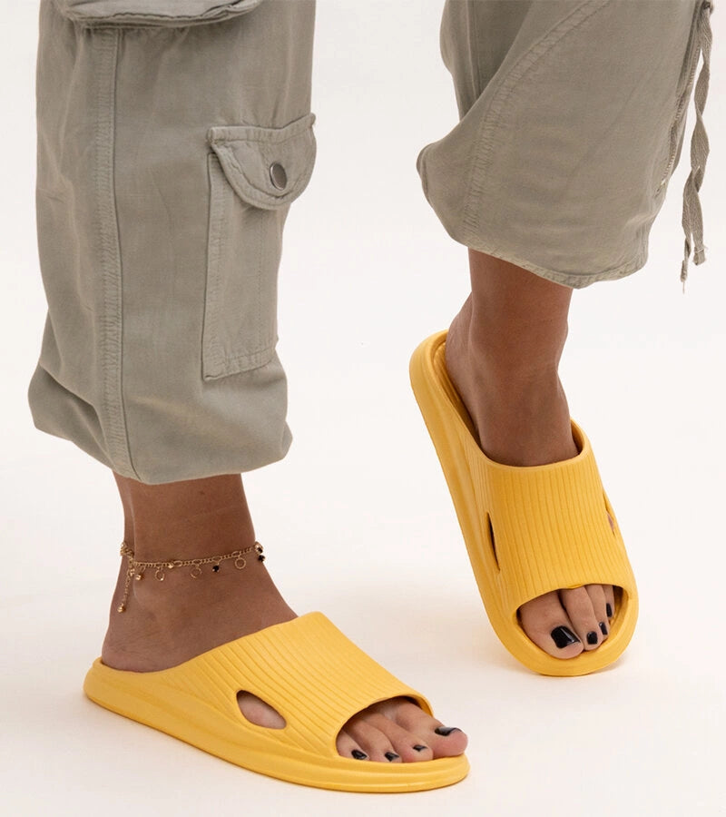 1-Žluté pěnové pantofle Myrtile-1