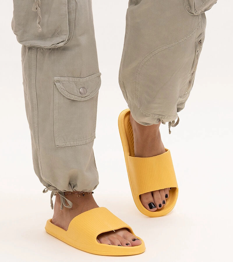 1-Žluté pěnové pantofle Menta-1