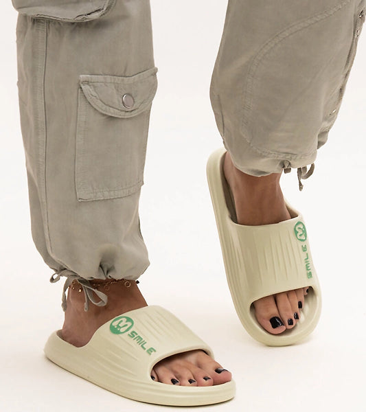 1-Zelené pěnové pantofle Labinga-1