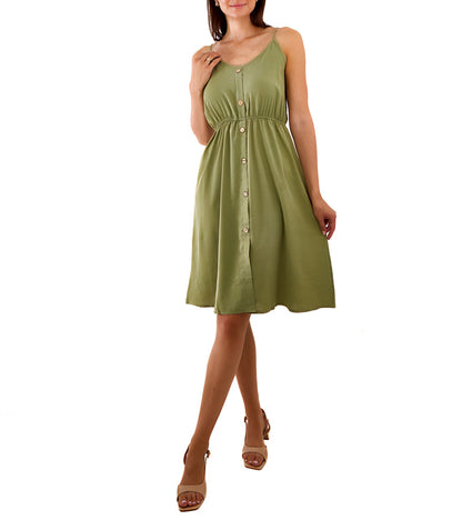 2-Zelené šaty na ramínkách Plaisance-2