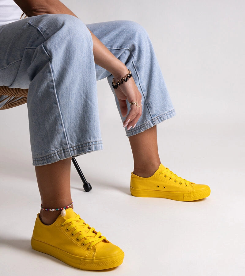 3-Žluté klasické tenisky Nudar-3