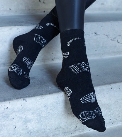 2-Cernobílé teplé ponožky Sella-2