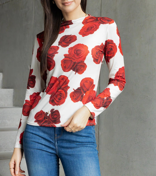 2-Béžová halenka zdobená potiskem Amaya-2