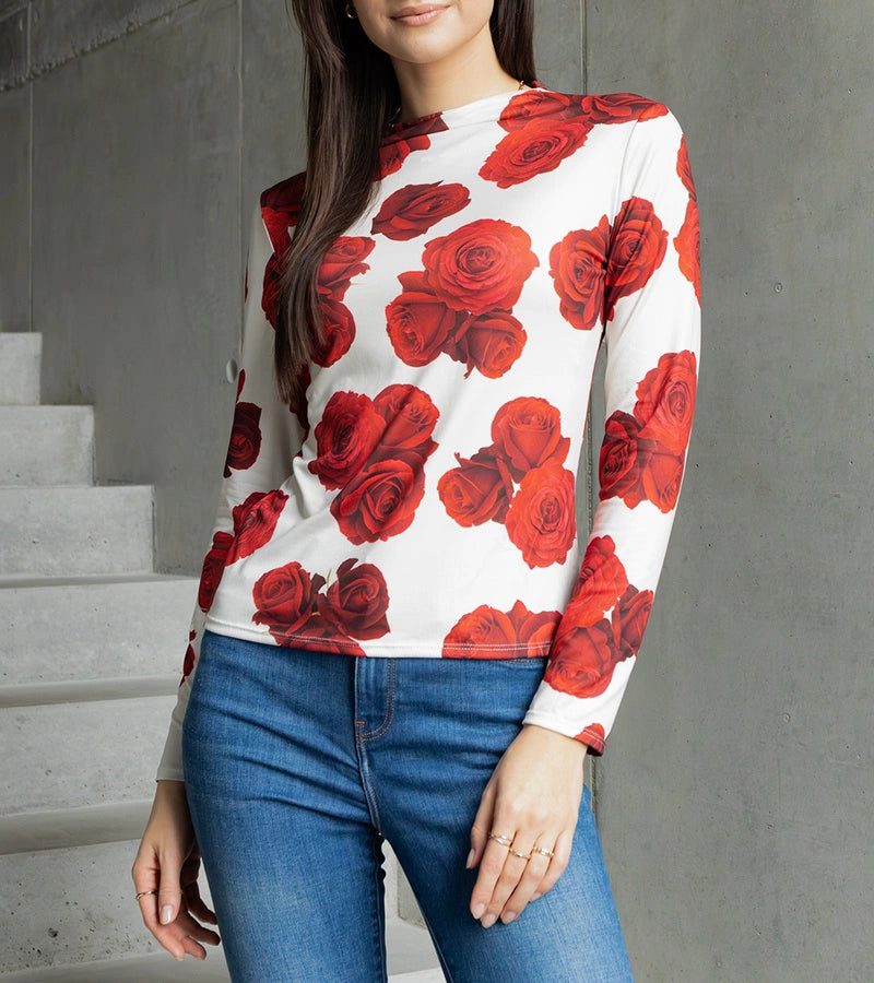 4-Béžová halenka zdobená potiskem Amaya-4