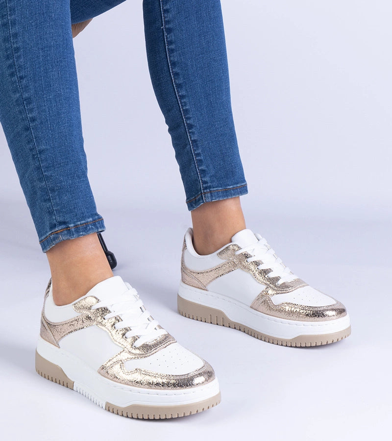 3-Zlaté tenisky na silné podrážce Undina-3