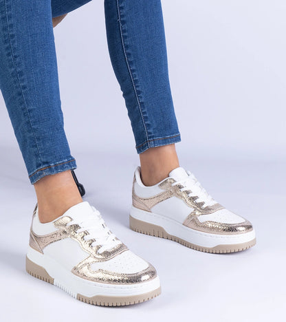 3-Zlaté tenisky na silné podrážce Undina-3