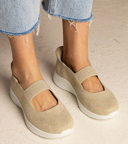 7-Béžové dámské tenisky na reliéfní podrážce Muratti-7