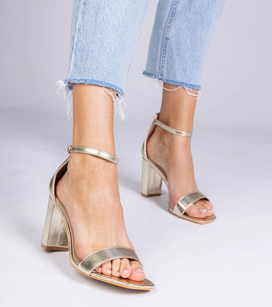 1-Zlaté sandály na vysokém podpatku Kasedi-1