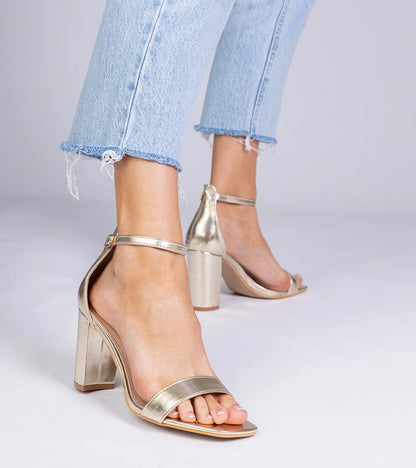 3-Zlaté sandály na vysokém podpatku Kasedi-3