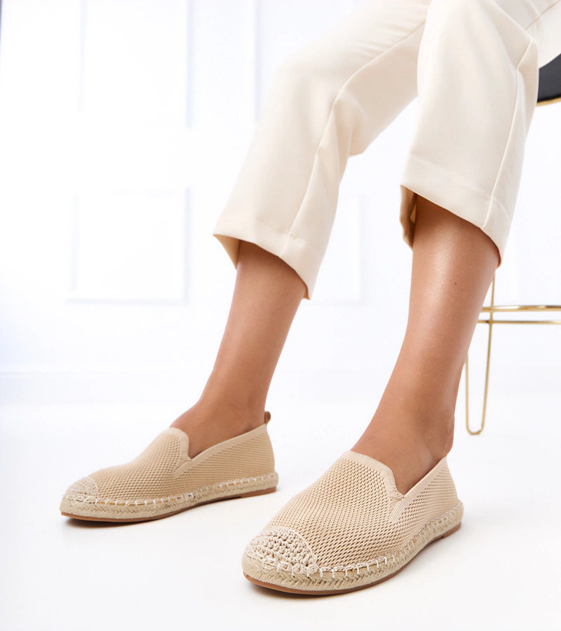 5-Béžové espadrilky na platformě Luna-5