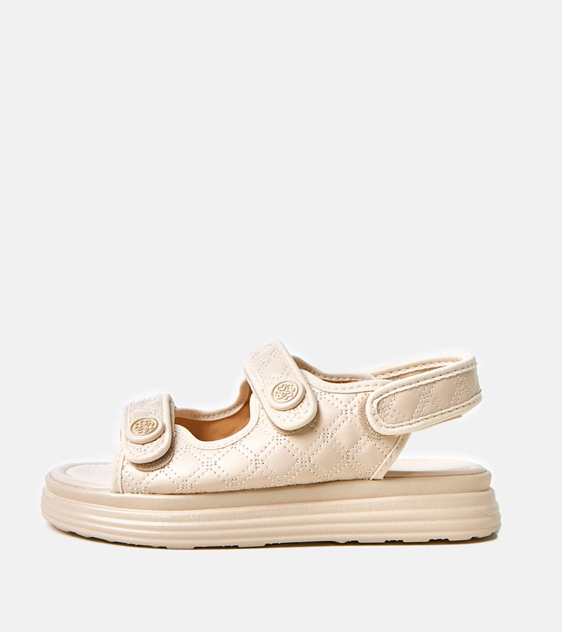 5-Béžové sandály s nastavitelnými pásky Brodni-5