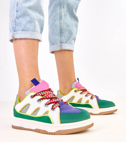 1-Zelené tenisky s tlustými tkaničkami Neolis-1