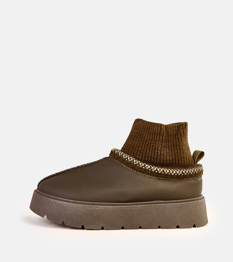 5-Zelené sněhule s ponožkovým svrškem Melary-5